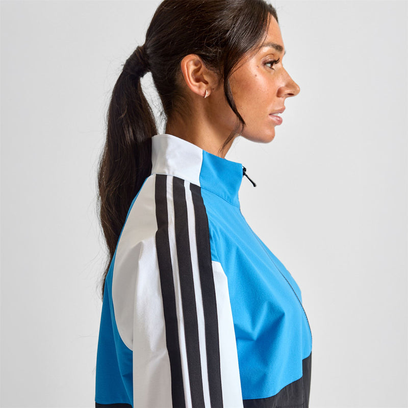 Beyond The Course Colour Block Twistweave Full Zip Jacket Lucid Ray Blue