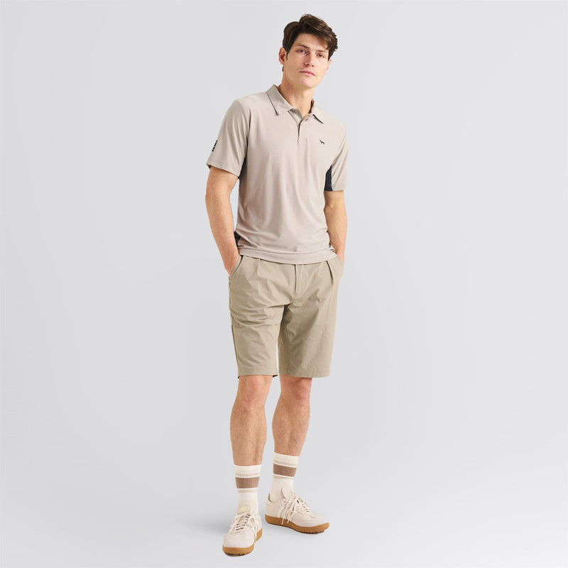 Panelled Polo Beige