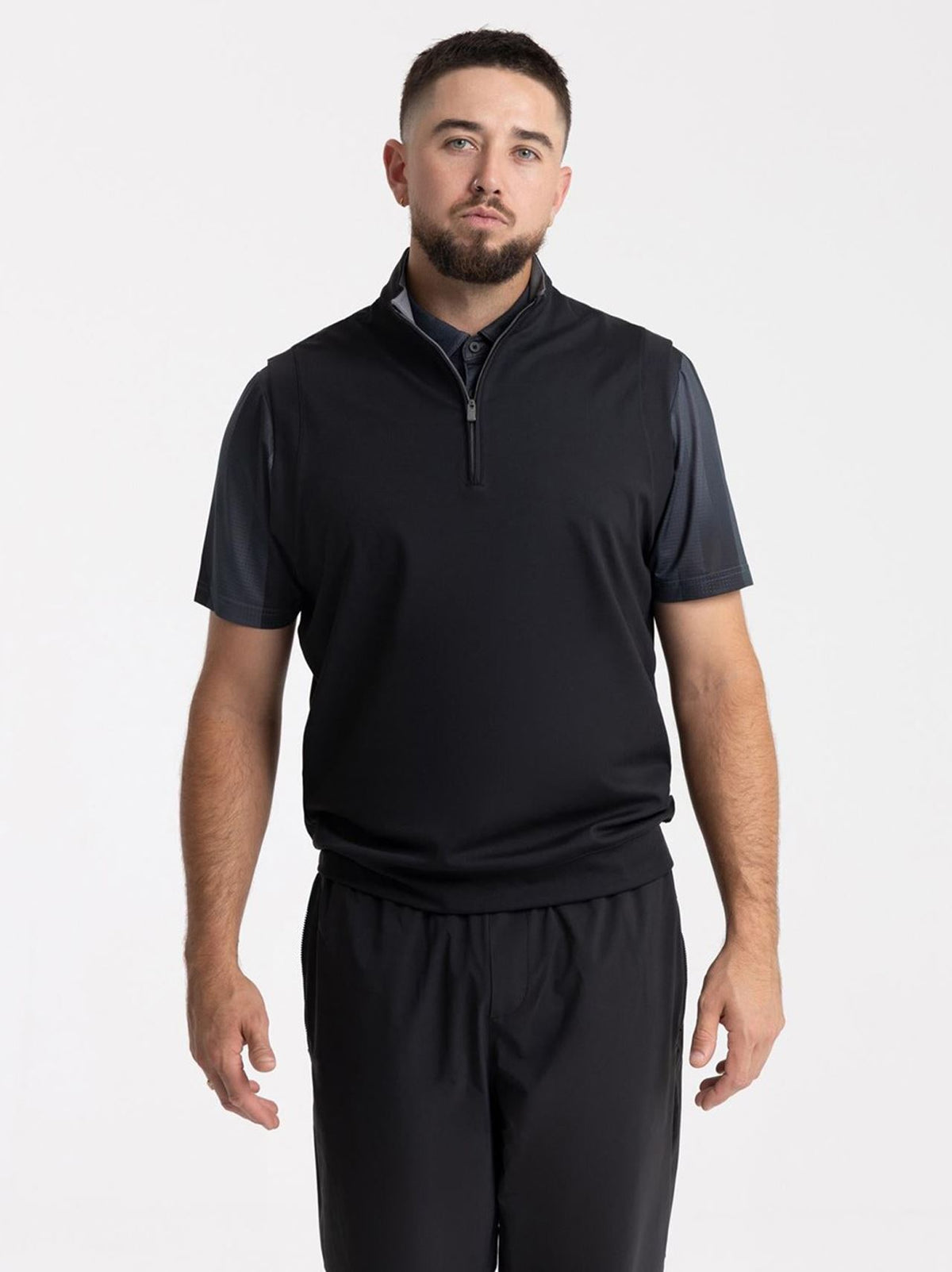 Ultimate365 Classic Quarter Zip Gilet Black