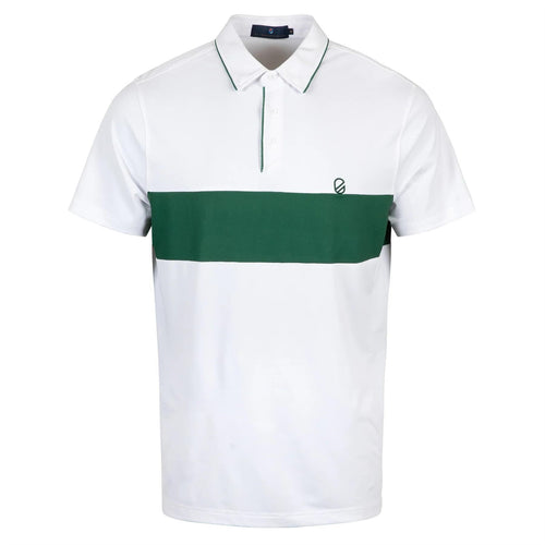 Swift Polo Bright White/Eden Green - SS25