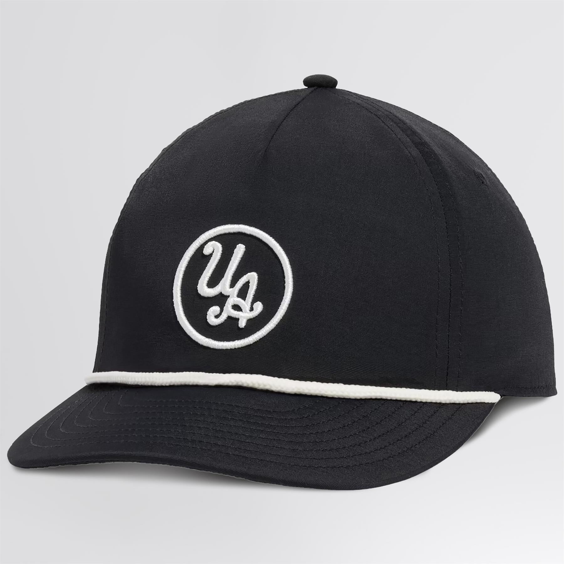 Drive 5-Panel Snapback Hat Black/White Quartz