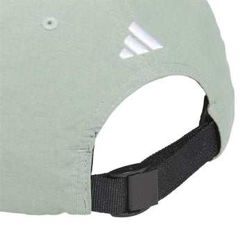 Puff Print Double Cut 5-Panel Hat Silver Green