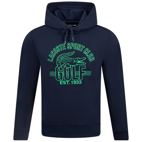 Sport Club Relaxed Fit Cotton Blend Golf Hoodie Navy - AW23
