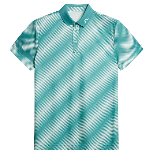 Heath Print Regular Fit TX Jersey Polo Comb Teal - PS25