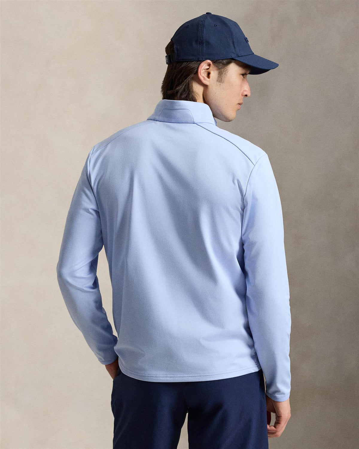 Stretch Jersey Pullover Pebble Blue