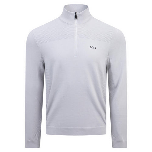 Momentum Quarter Zip Mid Layer Light Grey - SS25