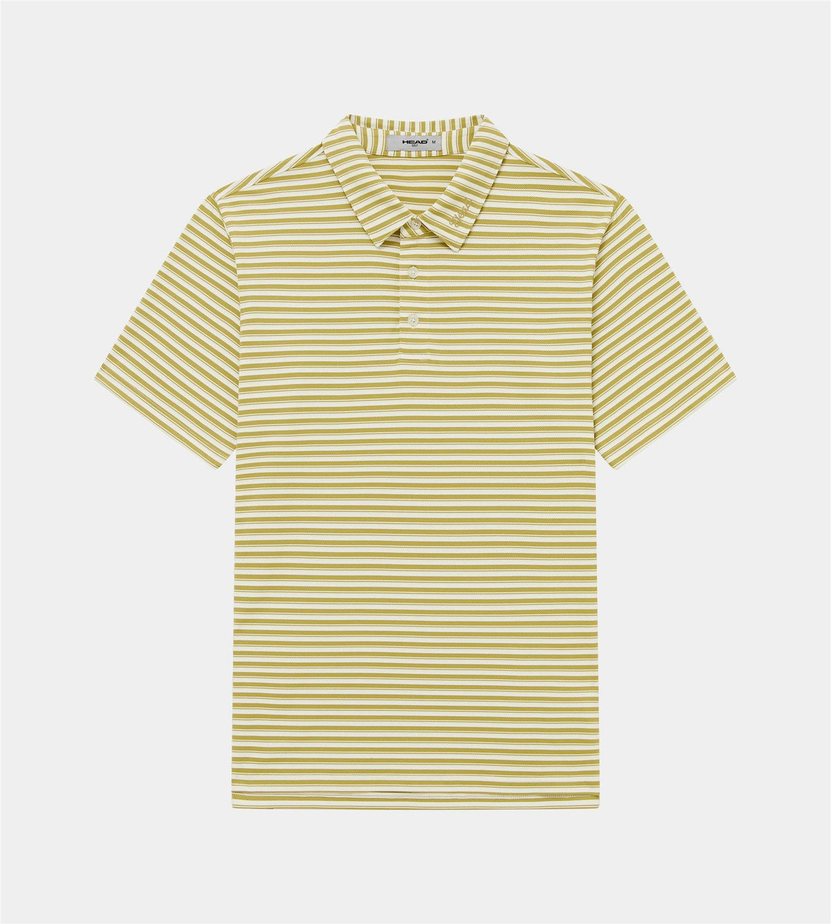 Engineer Stripe Polo Khaki/Cream