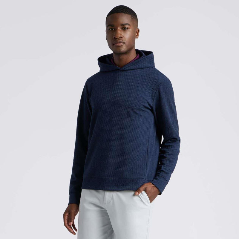 Pebble Quilted Hoodie Twilight