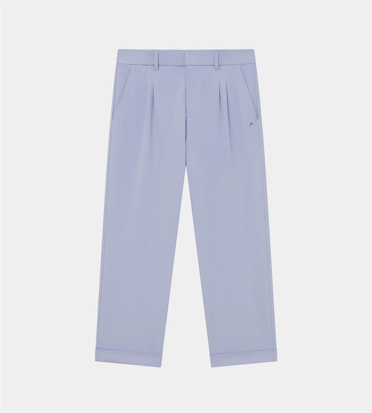 Double Pleated Trousers Dusty Blue