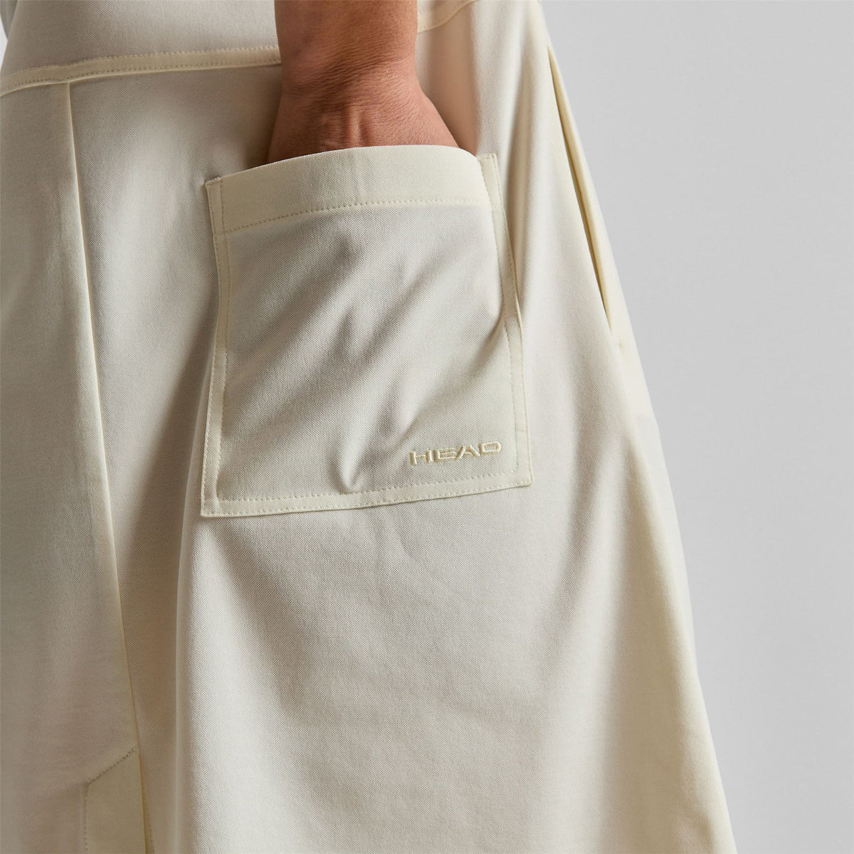 Sleeve Rolled Dress Cream