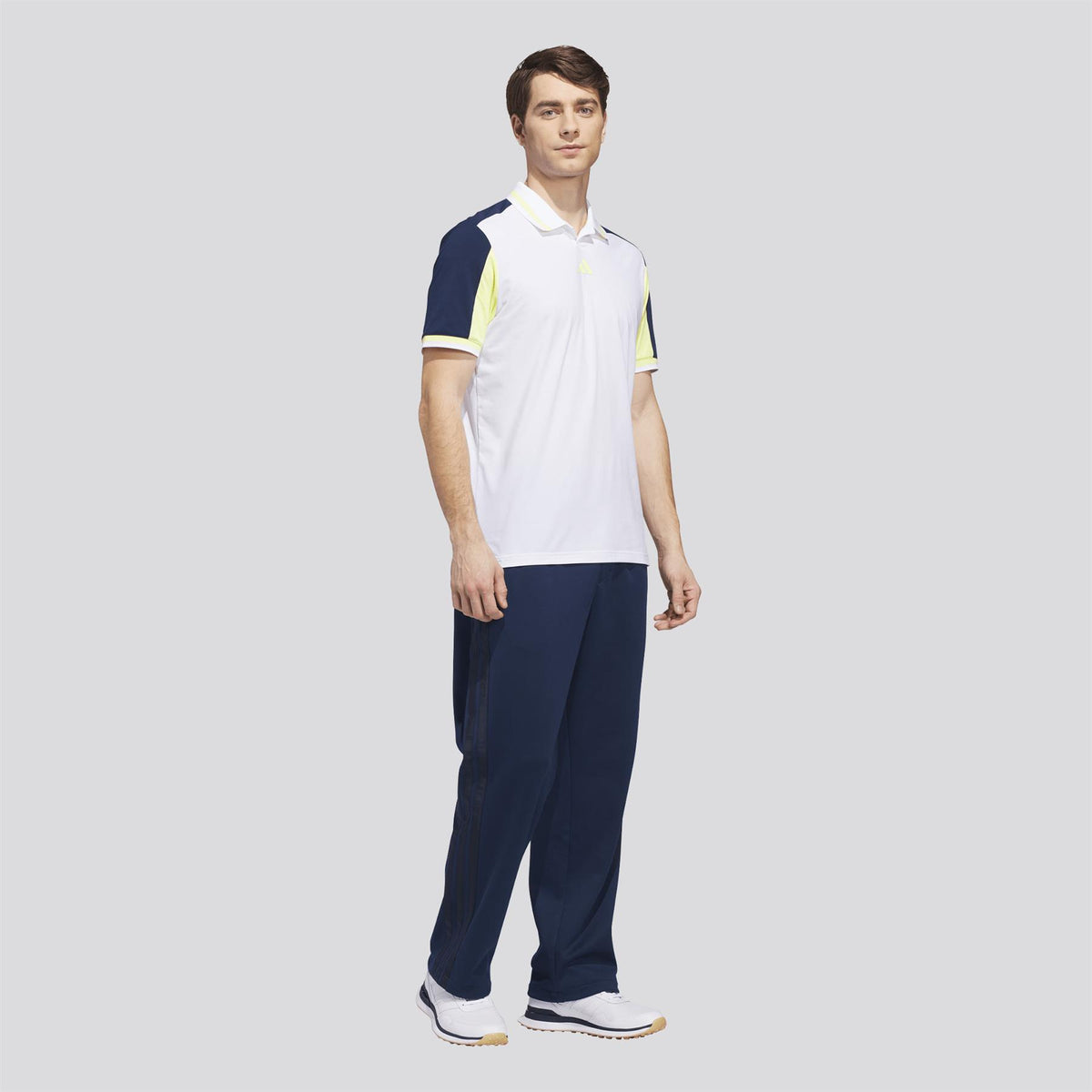 adidas Beyond The Course Vent Twistknit Polo Shirt - polo collar and placket detail