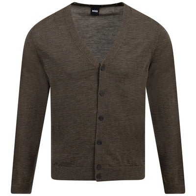 Mardon-L Knitted Wool Slim Fit Sweatshirt Open Green - W23