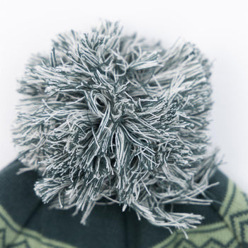 Peak Pattern Beanie Vintage Green/Coconut Milk