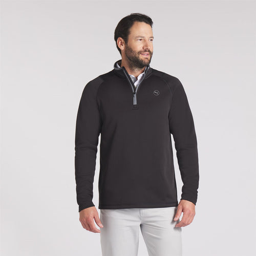 Waffle Fleece Quarter Zip Mid Puma Black