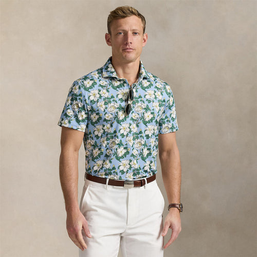 RLX Tailored Fit Georgia Rose Polo Shirt Office Blue