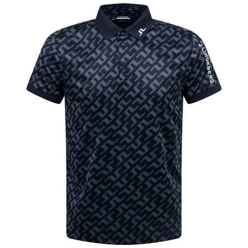 Tour Tech Regular Fit Print Polo Bias Bridge Navy - AW24