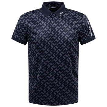 Tour Tech Regular Fit Print Polo Bias Bridge Navy