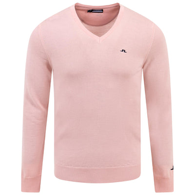 Lymann V-Neck Tour Merino Sweater Powder Pink - SS24