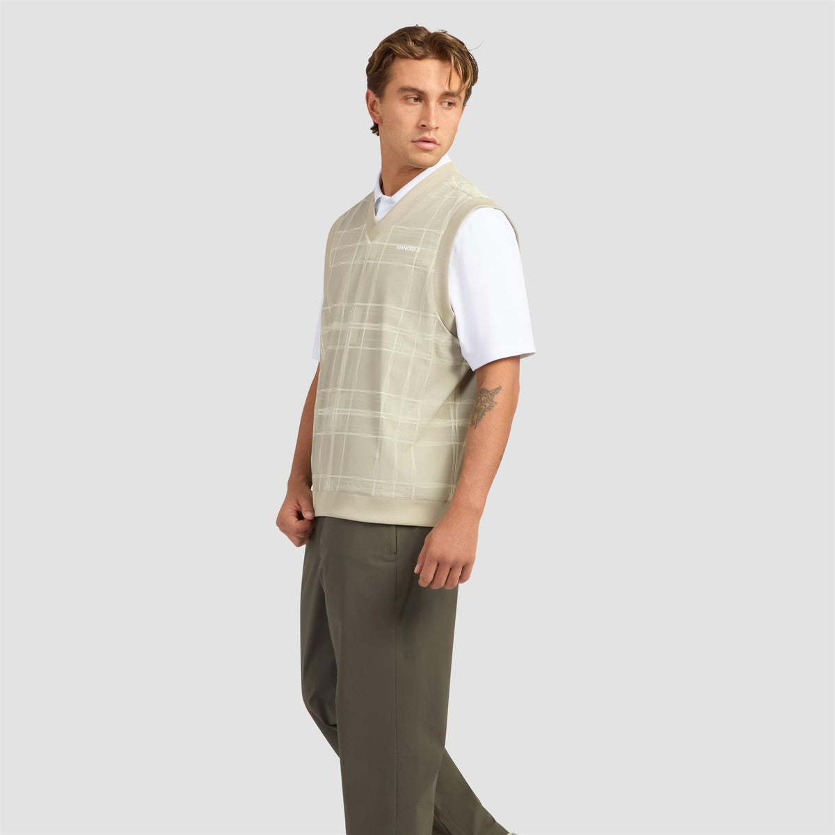 Reversible V-Neck Vest Dune