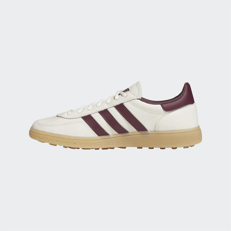 Spezial Spikeless Golf Shoes Off White/Maroon/Gum 3