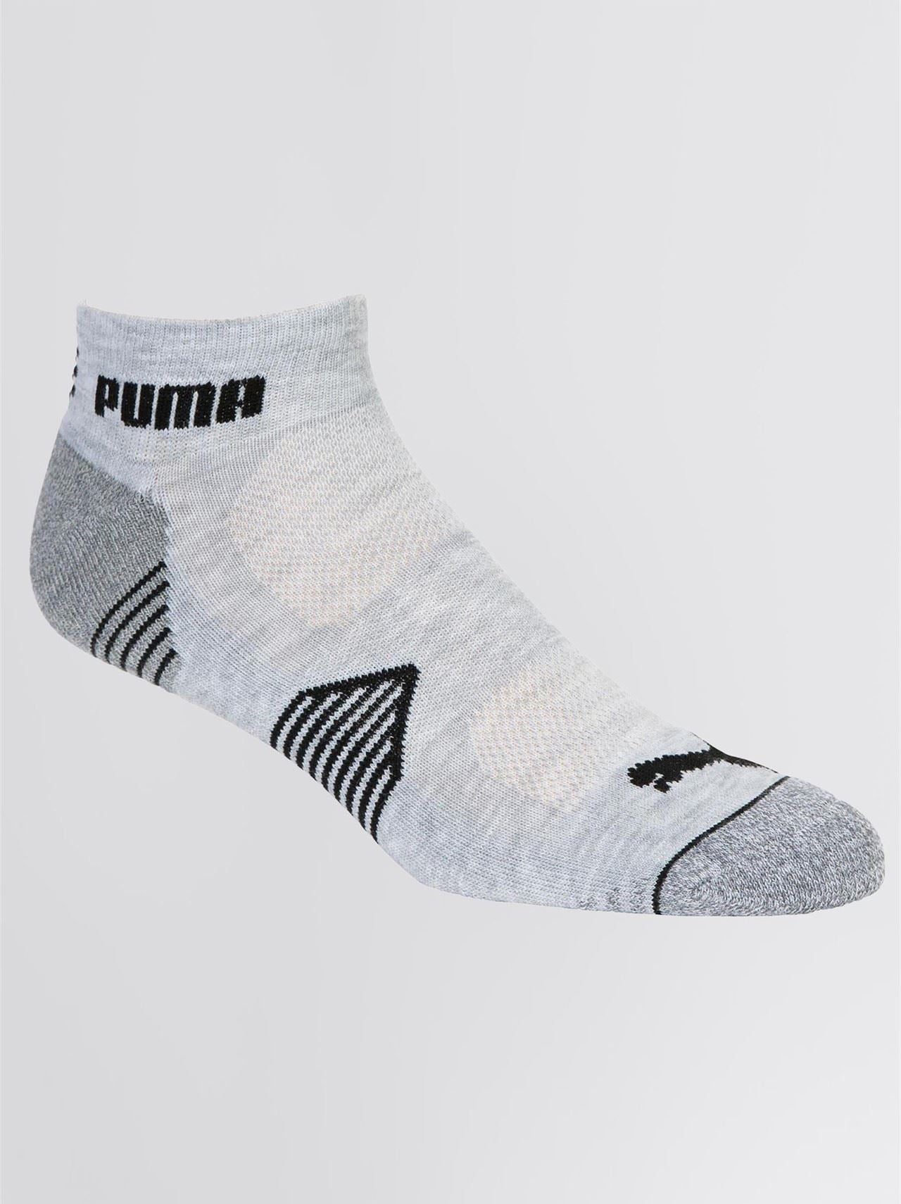 Essential Quarter Cut Sock Three Pack White/Grey