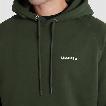 Organic Knitted Cotton Logo Hoodie Green