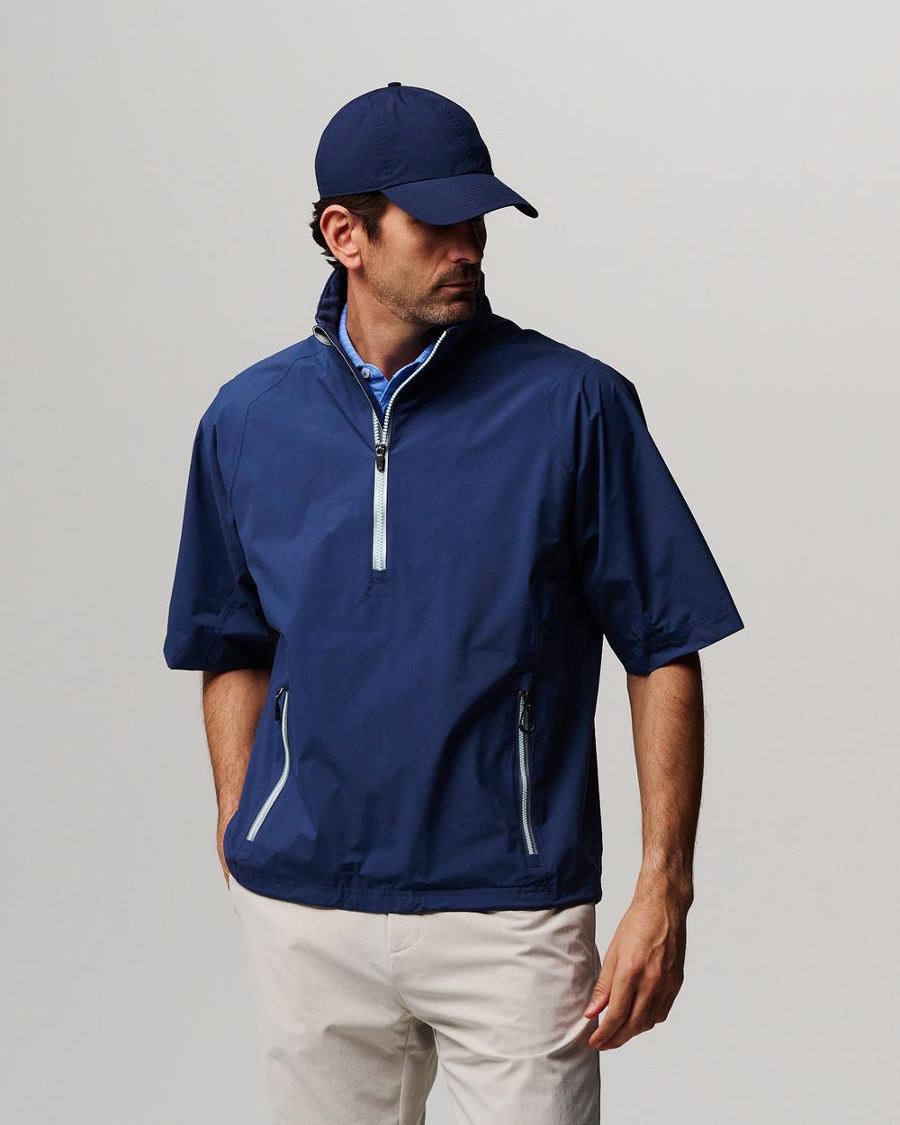 Power Torque Quarter Zip Half Sleeve Waterproof Blue Indigo/Icey