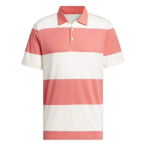 Colourblock Rugby Stripe Regular Fit Core Polo White/Pink - SS24