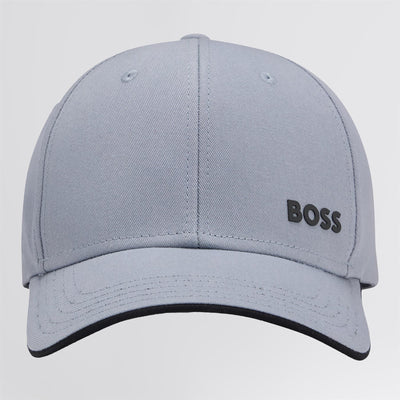 Bold Logo Print Cotton Twill Bold Hat Dark Grey