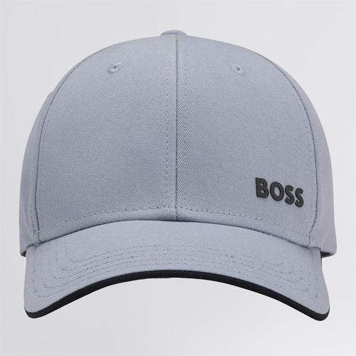 Bold Logo Print Cotton Twill Bold Hat Dark Grey