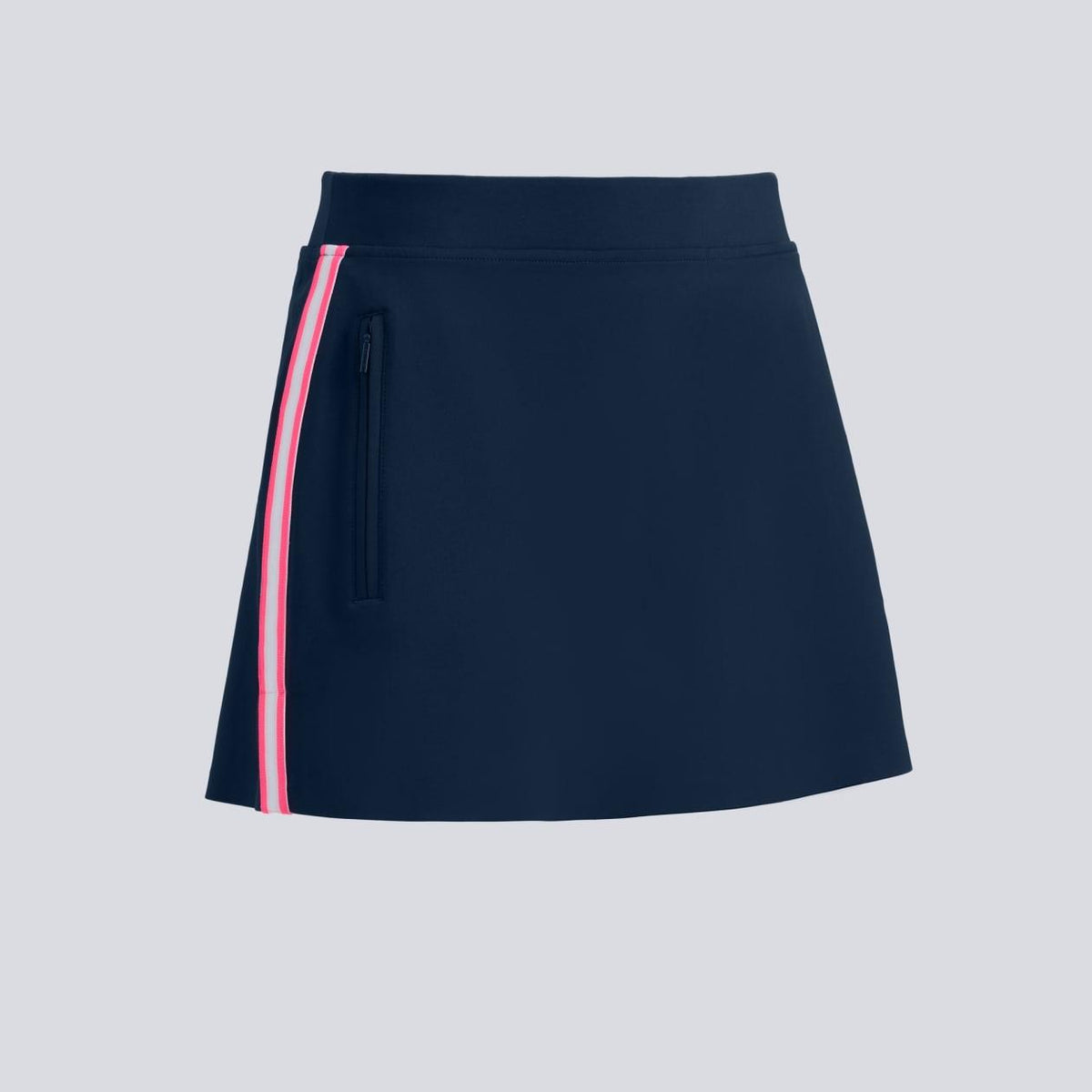 Side Stripe Stretch Scuba 16-Inch Skort Twilight