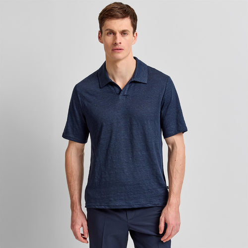 Roy Linen Polo JL Navy