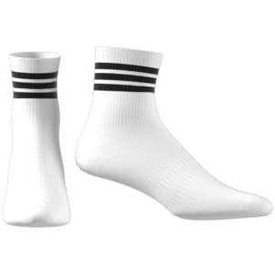 Half Crew 3-Stripes Socks White - SS25