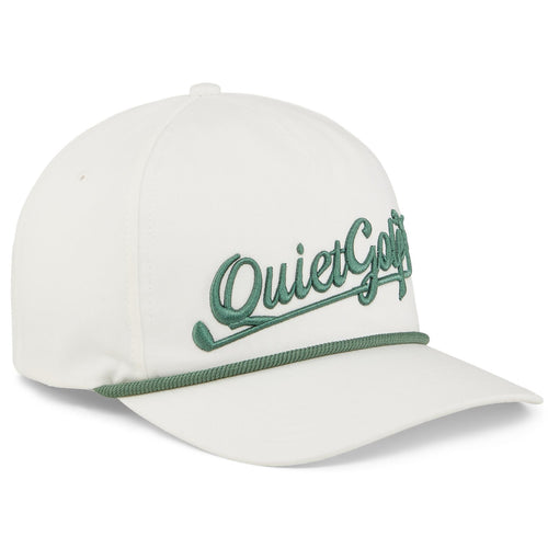 x QGC Embroidered Rope Hat White - SS24