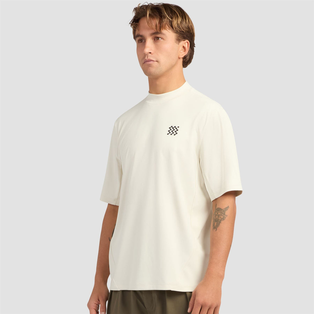 Course Mock Neck Polo Dune