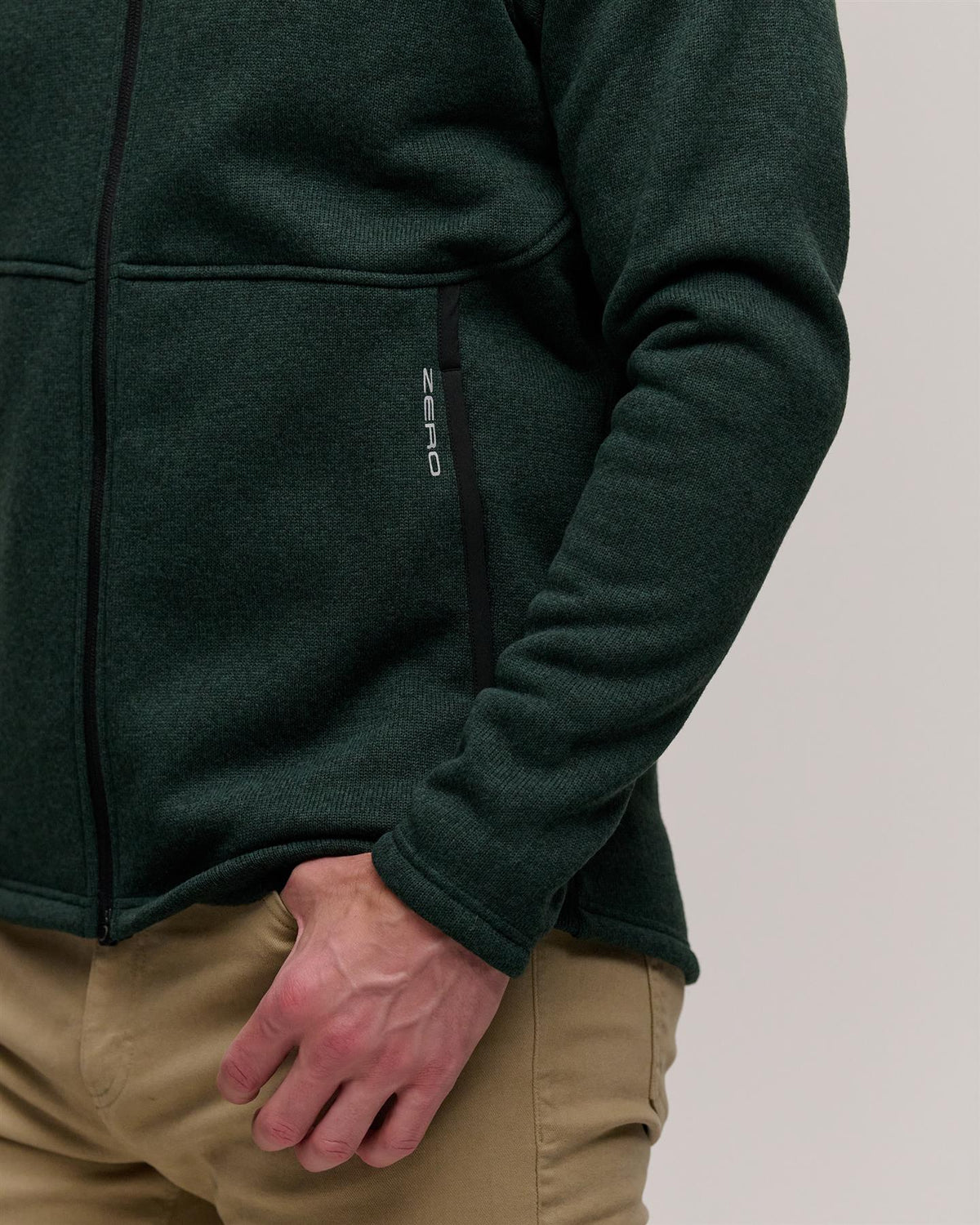 Maier Sweater Knit Fleece Jacket Night Forest Heather