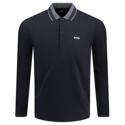 Plisy 2 Cotton Long Sleeve Polo Dark Blue - W24