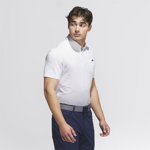 Go-To Rise Print Polo White