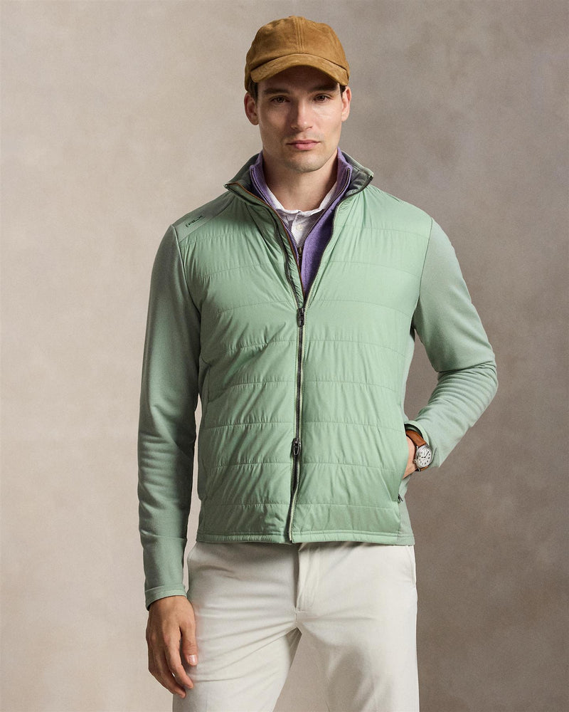 Hybrid Mockneck Jacket Light Green