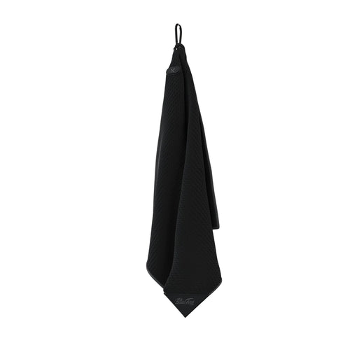 Magnetic Caddy Towel Black W/Grey Stripe - 2025