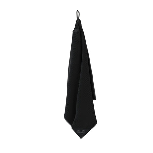 Magnetic Caddy Towel Black W/Grey Stripe - 2024