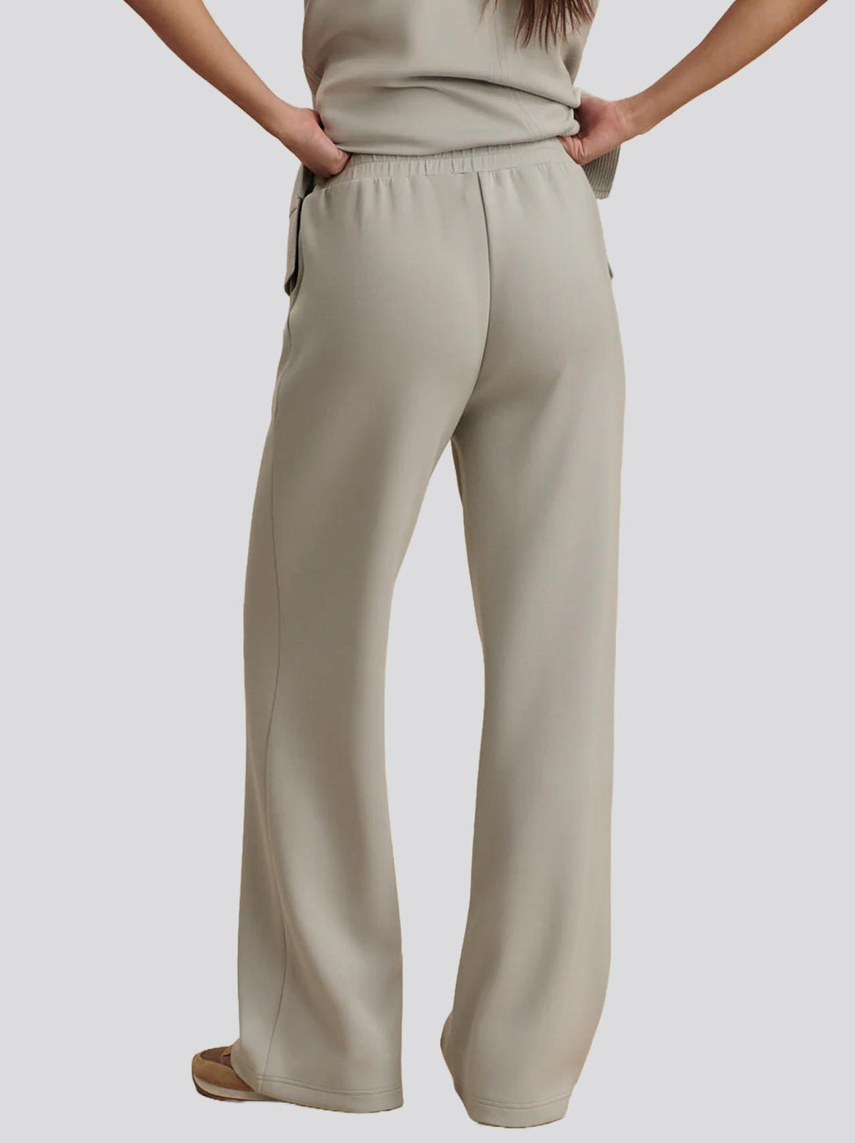 The Wide Leg 28 Inch Pants Blue Clay