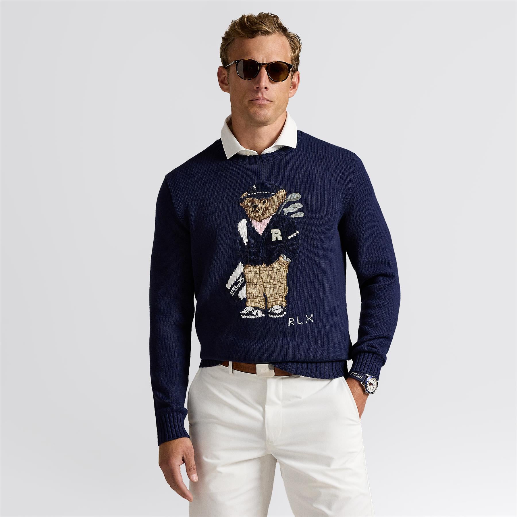RLX Polo Bear Performance Sweater Refined Navy