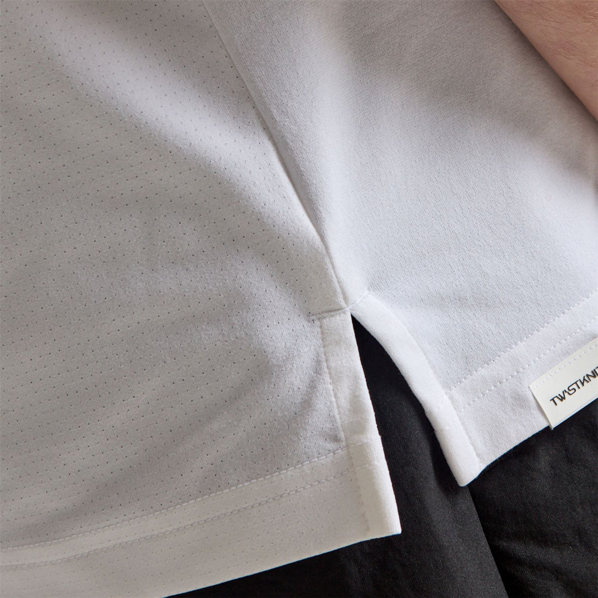 Beyond The Course Vent Twistknit Polo White/Black