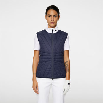 Holma Quilt Hybrid Vest JL Navy