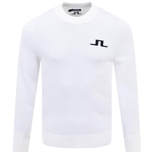 Gus Crew Neck Nylon Knitted Sweater White - SS24