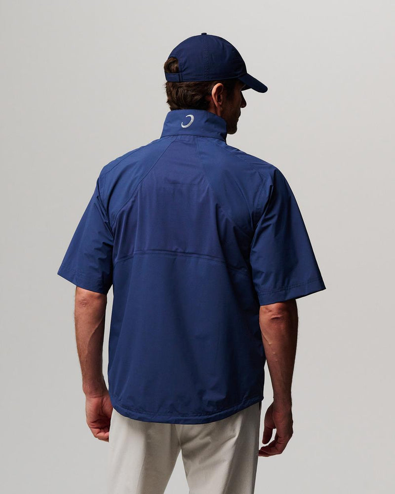 Power Torque Quarter Zip Half Sleeve Waterproof Blue Indigo/Icey