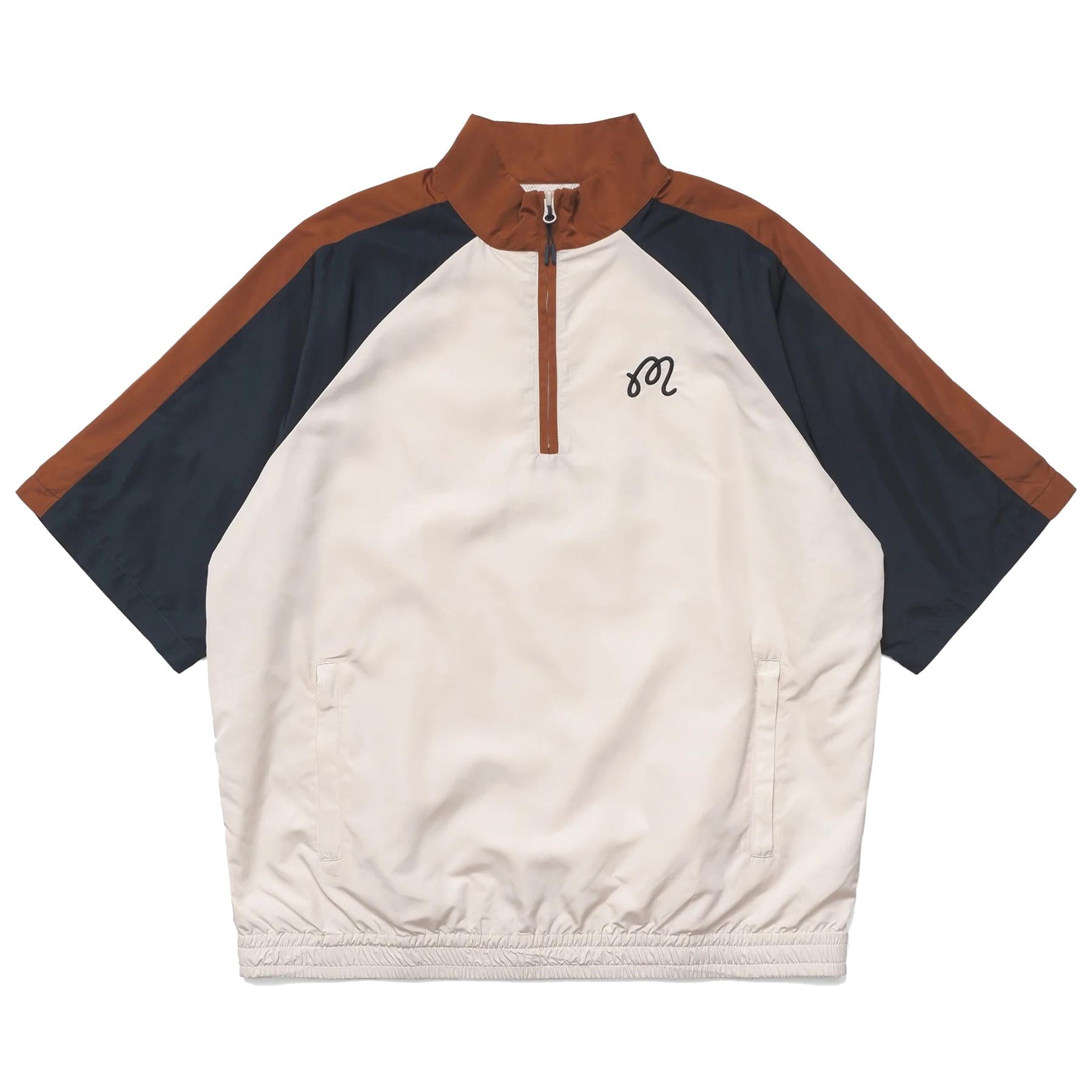 WIND AND SEA x Malbon Coach Jacket ＸＬ Malbon Golf Apex SS Windshirt Ivory | TRENDYGOLF UK