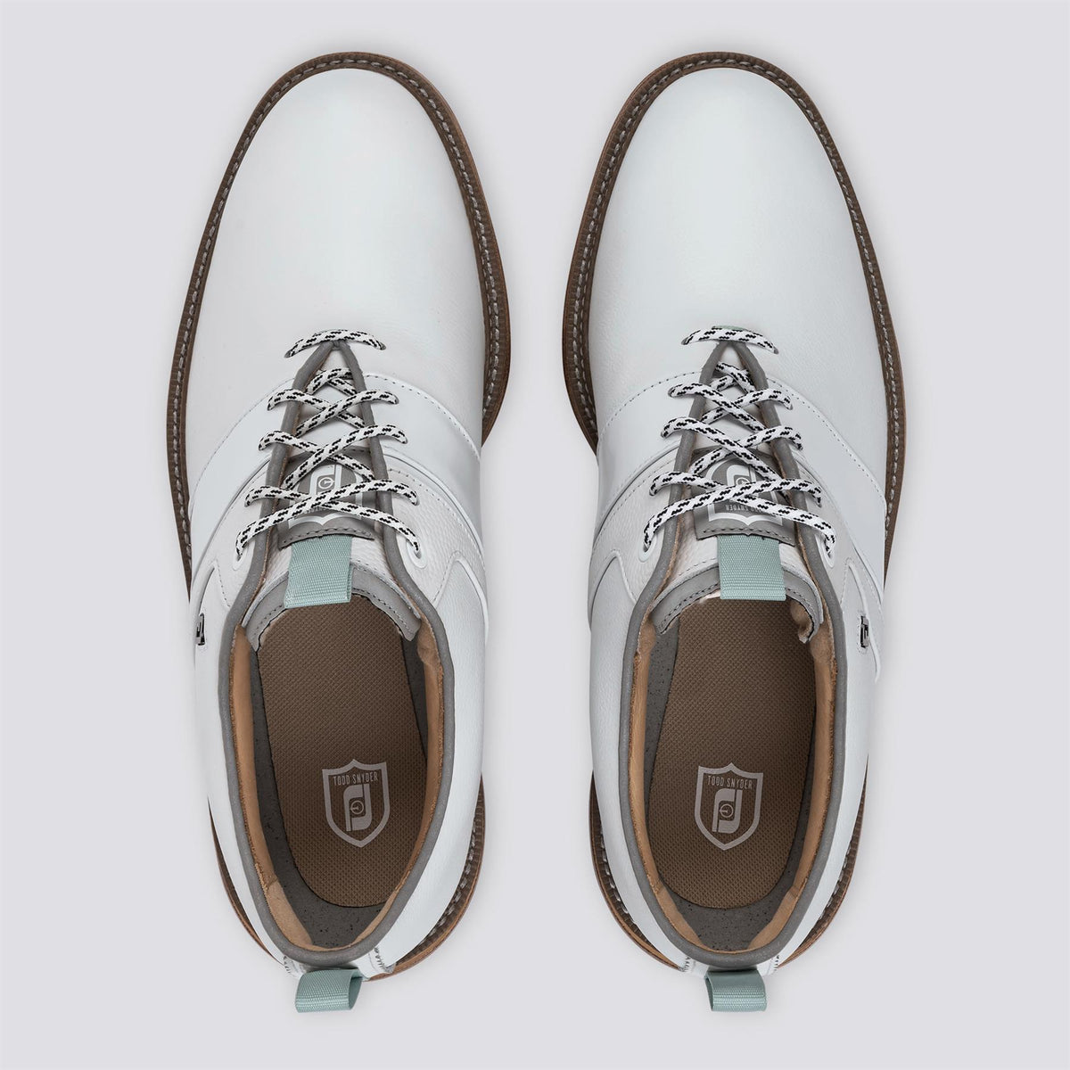 Premiere Series Packard Spiked Golf Shoes Todd Snyder White/Harbour Mist