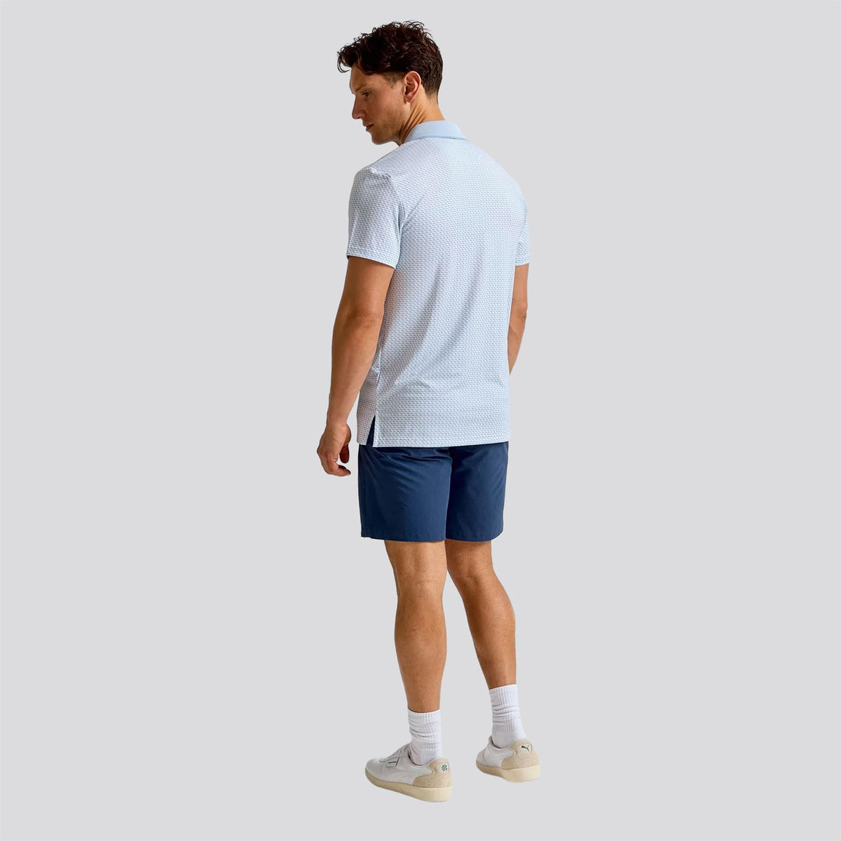 RLX Tailored Fit Airflow Polo Office Blue Penny Loafer